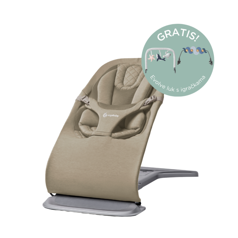 Ergobaby Evolve ležaljka 3u1 – Soft Olive