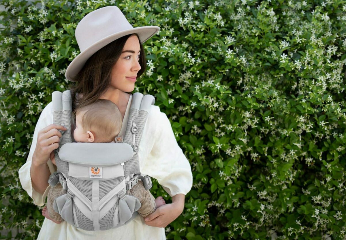 Nosilka Ergobaby Cool Air Omni 360, biserno siva - slika 14