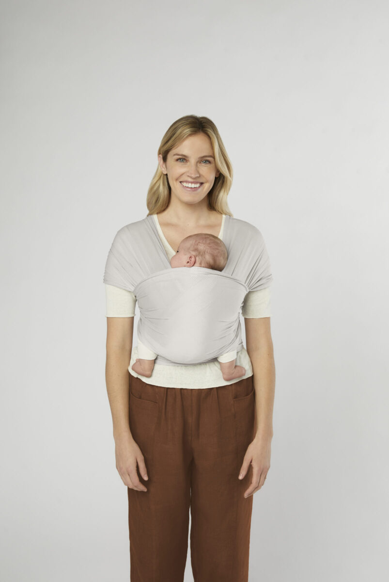 Ergobaby Aura marama Sustainable Mesh - Soft Grey - slika 3