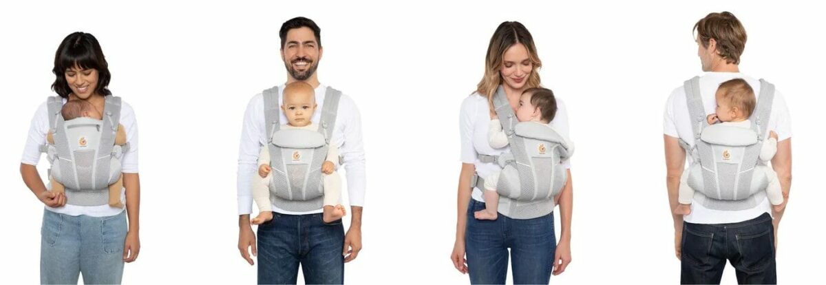 Ergobaby Omni Breeze nosiljka, Graphite siva - slika 13