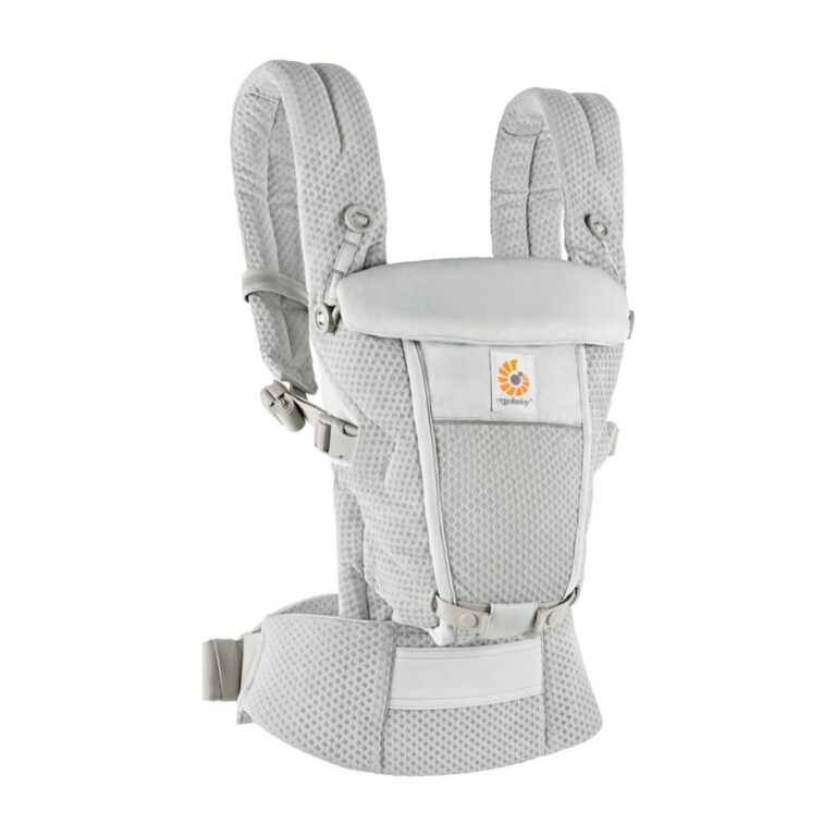 Ergobaby Adapt SoftFlex mrežasta nosilka, biserno siva