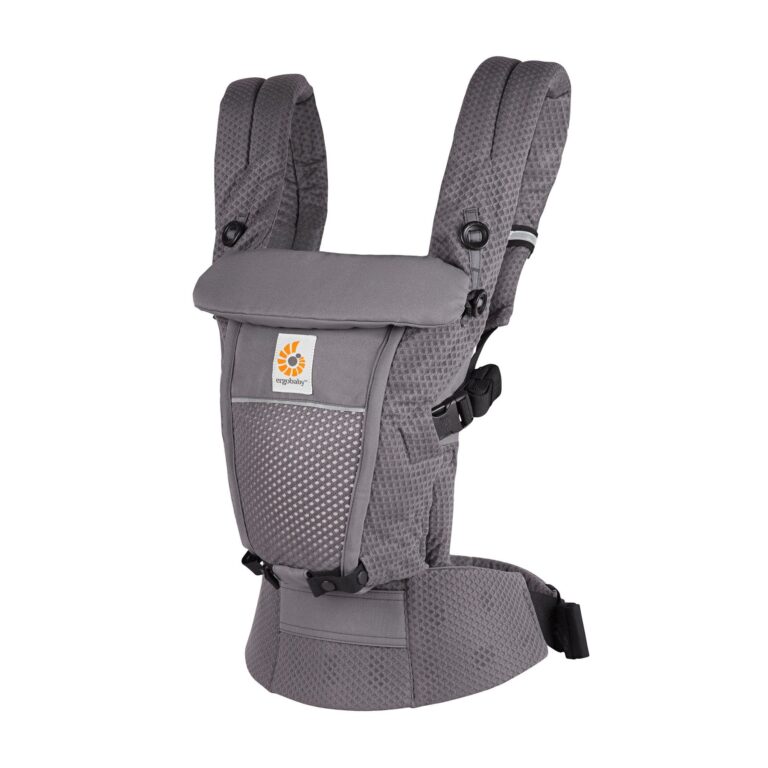 Ergobaby Adapt SoftFlex mrežasta nosilka, grafitno siva