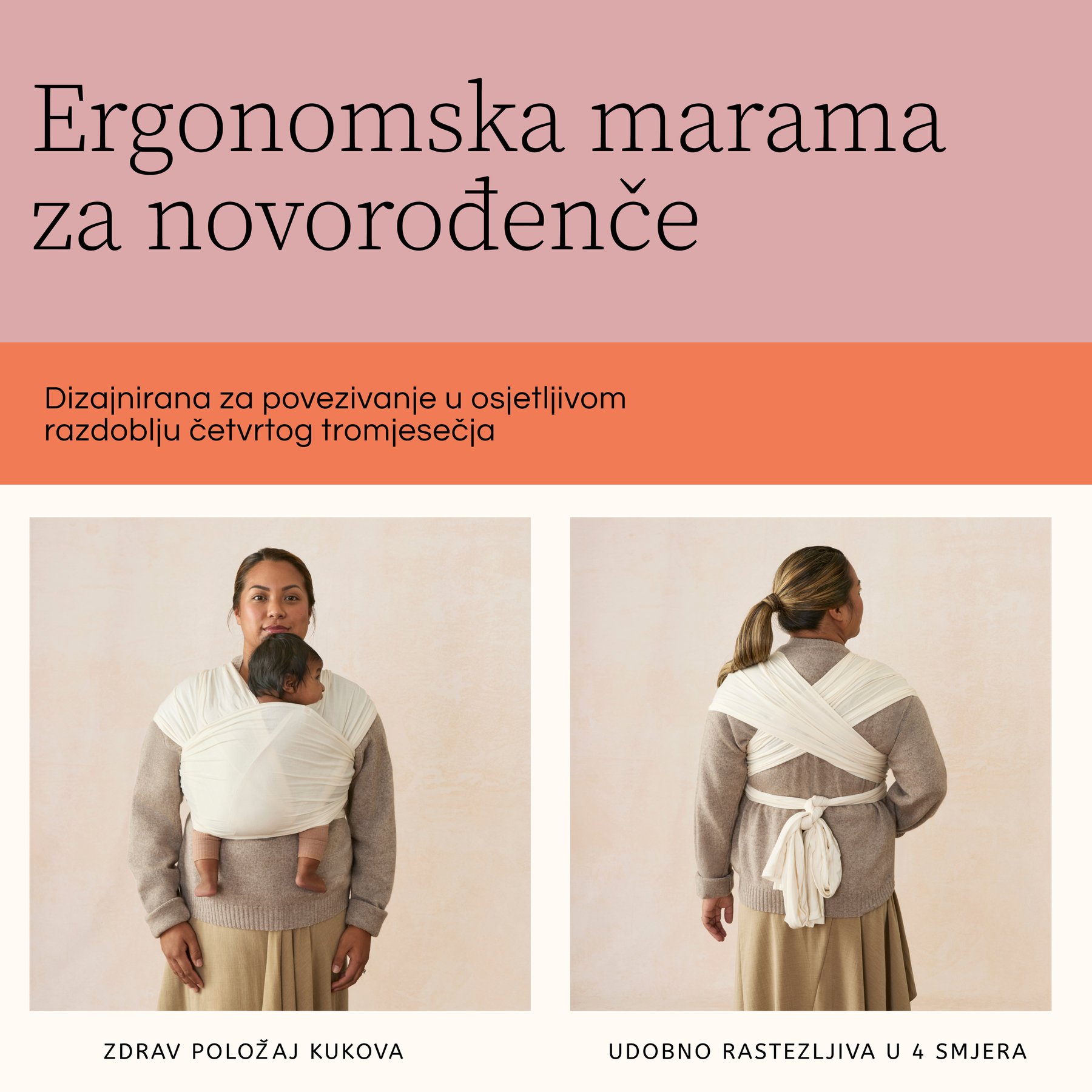 Ergobaby Aura šal trajnostno pleten - slika 39